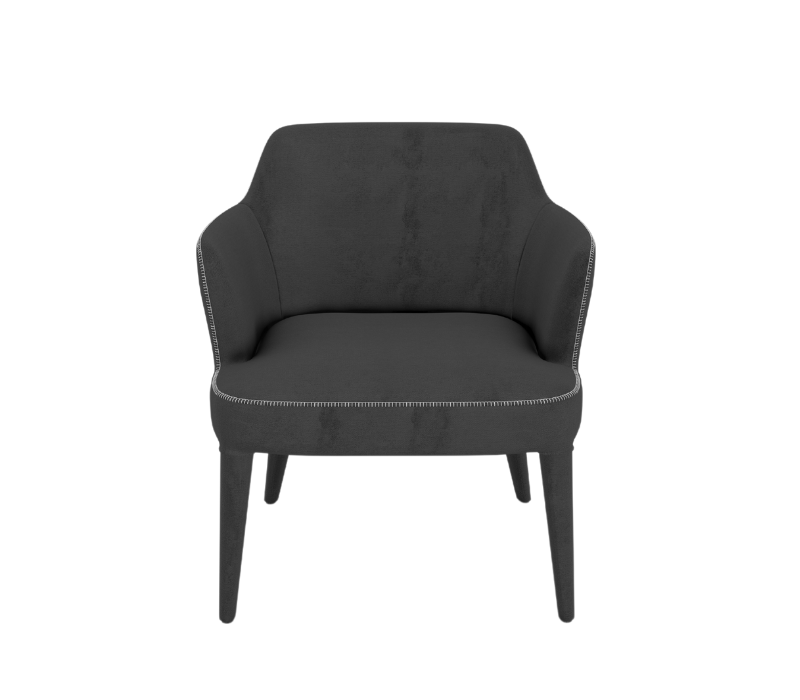 Black office chair side